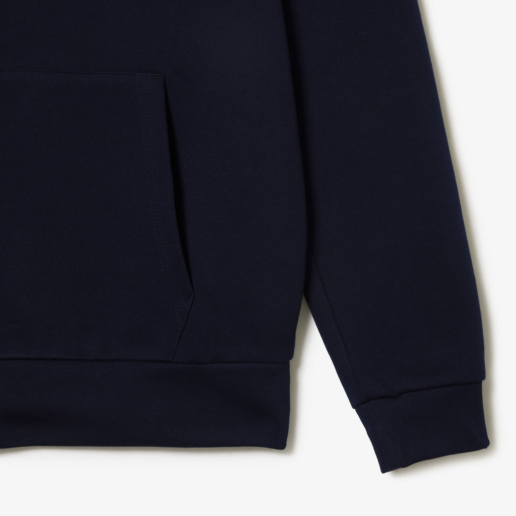 Lacoste Felpa Uomo Misto Cotone Blu Scuro