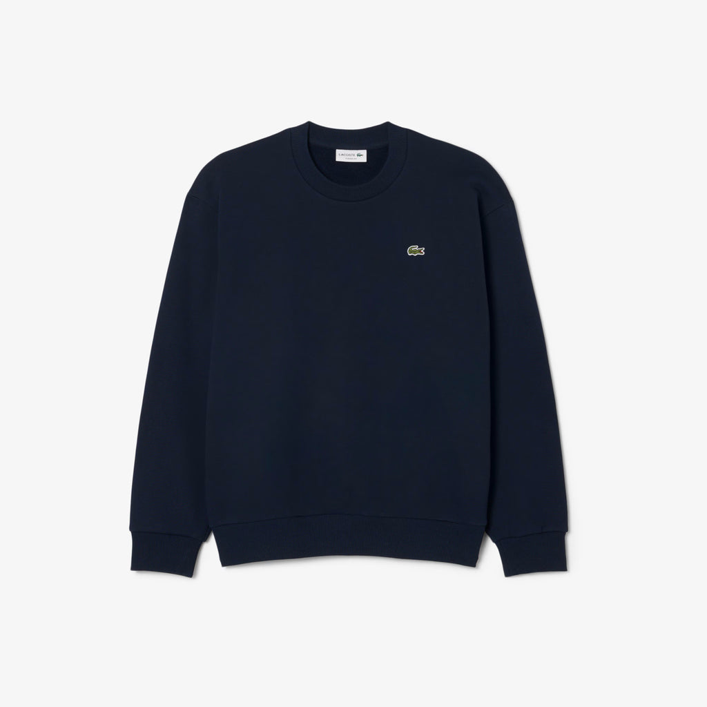 Lacoste Felpa Uomo Misto Cotone Blu Scuro