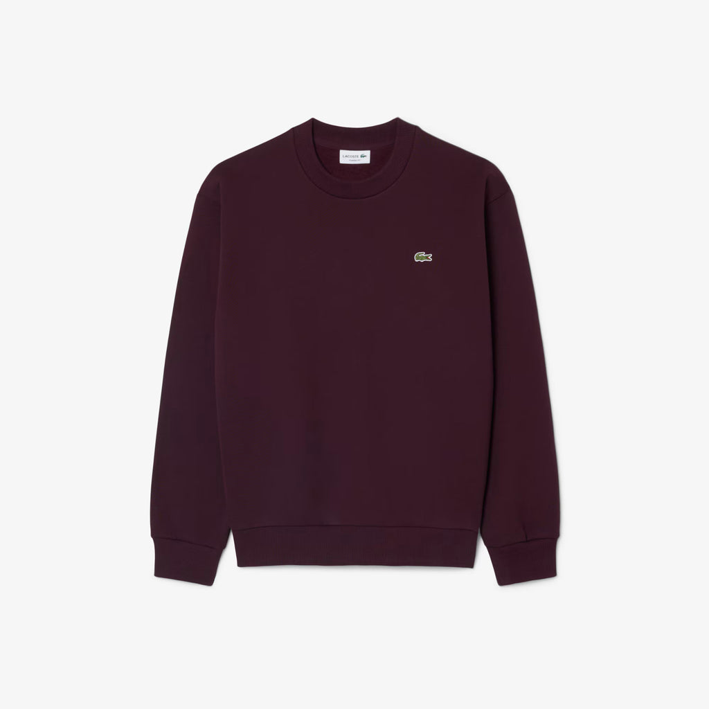 Lacoste Felpa Uomo Misto Cotone Bordeaux