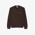 Lacoste Felpa Uomo Misto Cotone Marrone Scuro