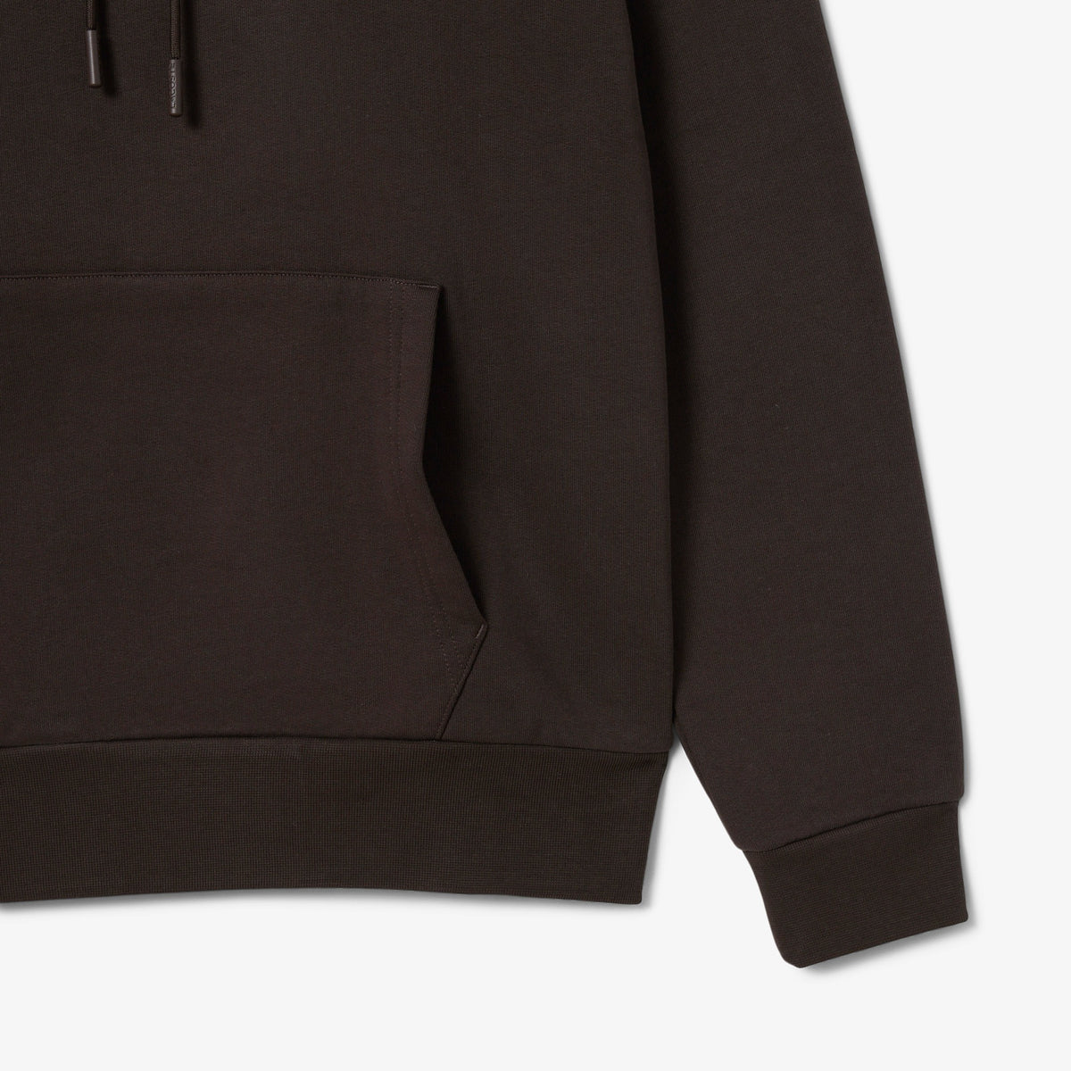 Lacoste Felpa Uomo Misto Cotone Marrone Scuro