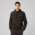 Lacoste Felpa Uomo Misto Cotone Marrone Scuro