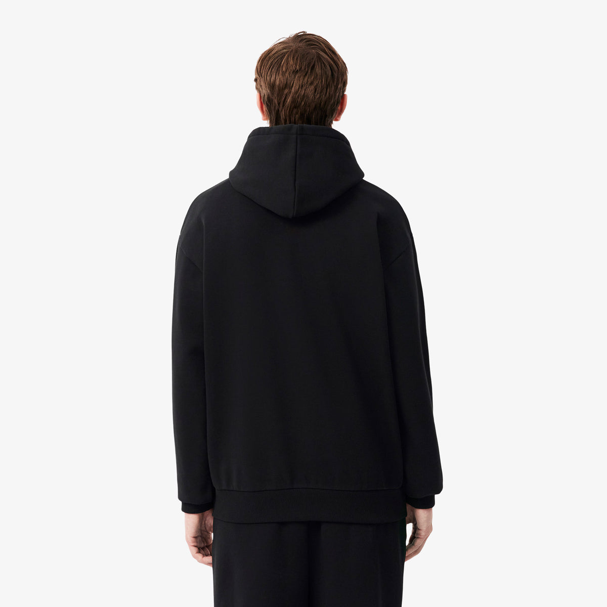 Lacoste Felpa Uomo Misto Cotone Nero