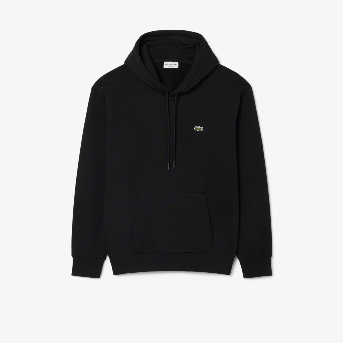 Lacoste Felpa Uomo Misto Cotone Nero