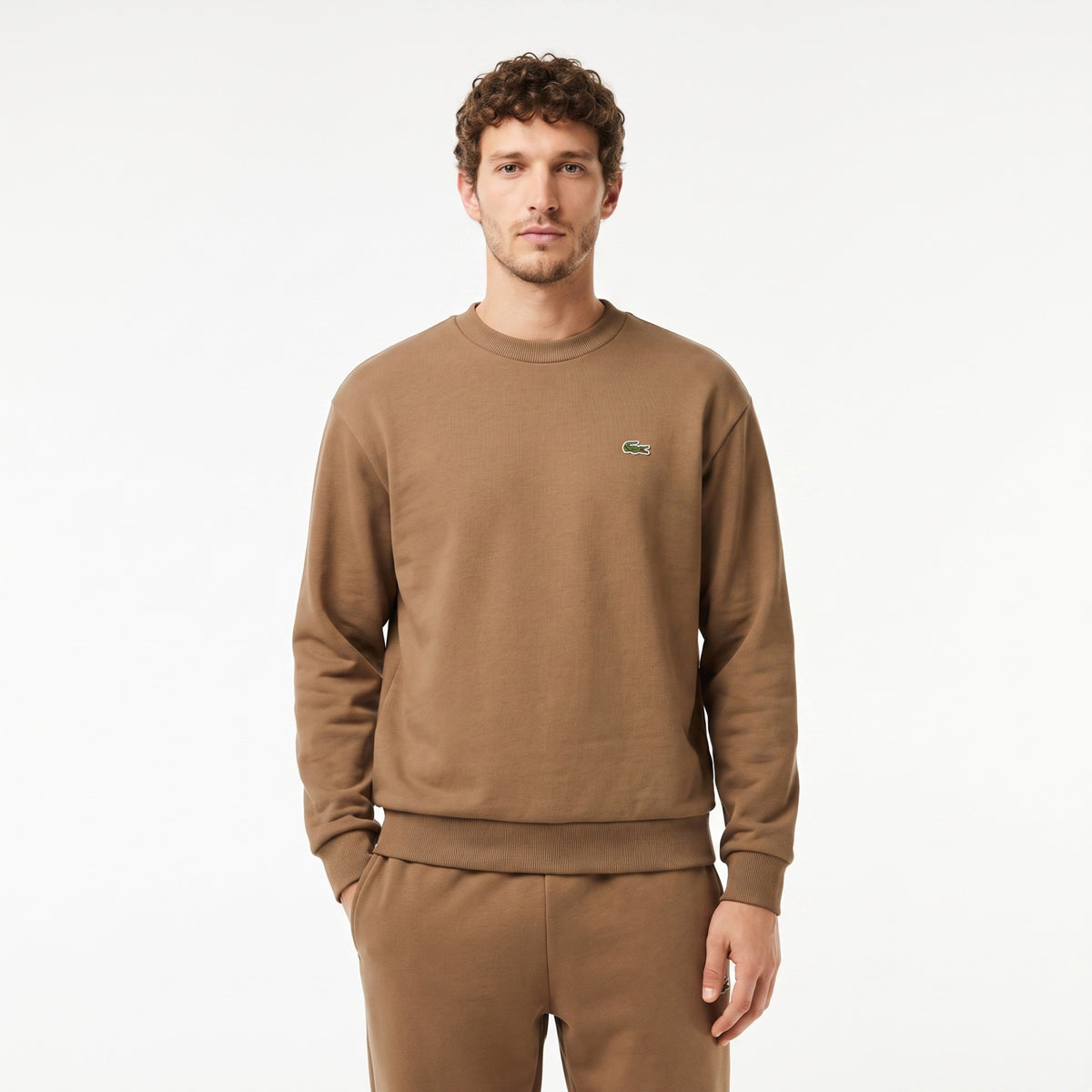 Lacoste Felpa Uomo Misto Cotone Talpa Scuro