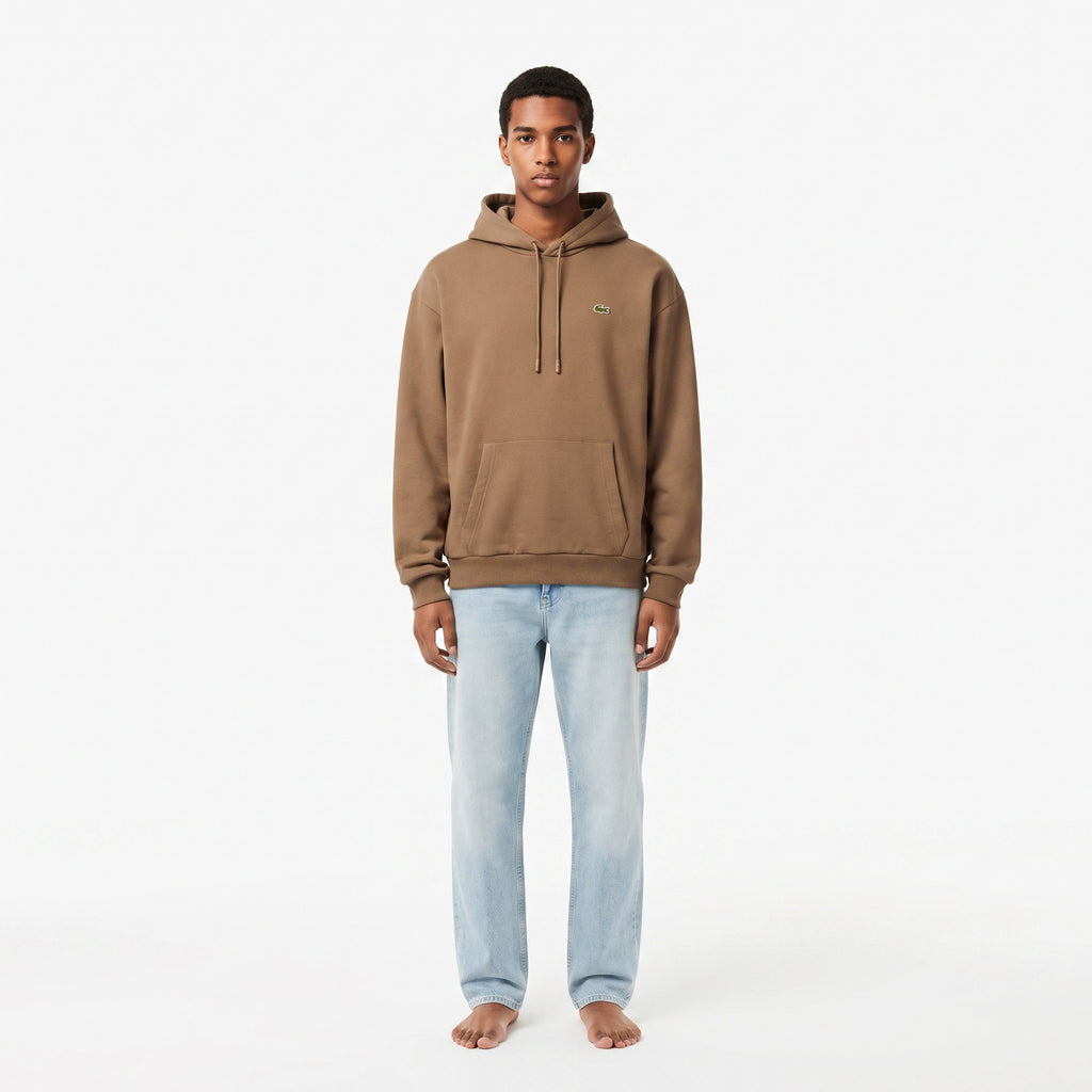 Lacoste Felpa Uomo Misto Cotone Talpa Scuro