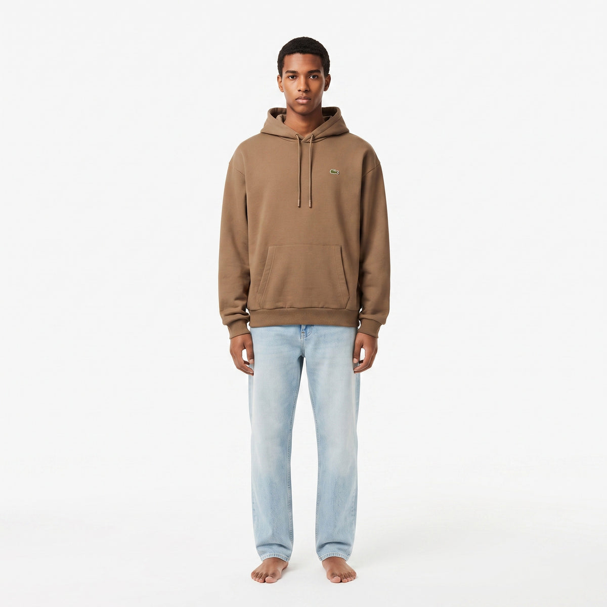 Lacoste Felpa Uomo Misto Cotone Talpa Scuro