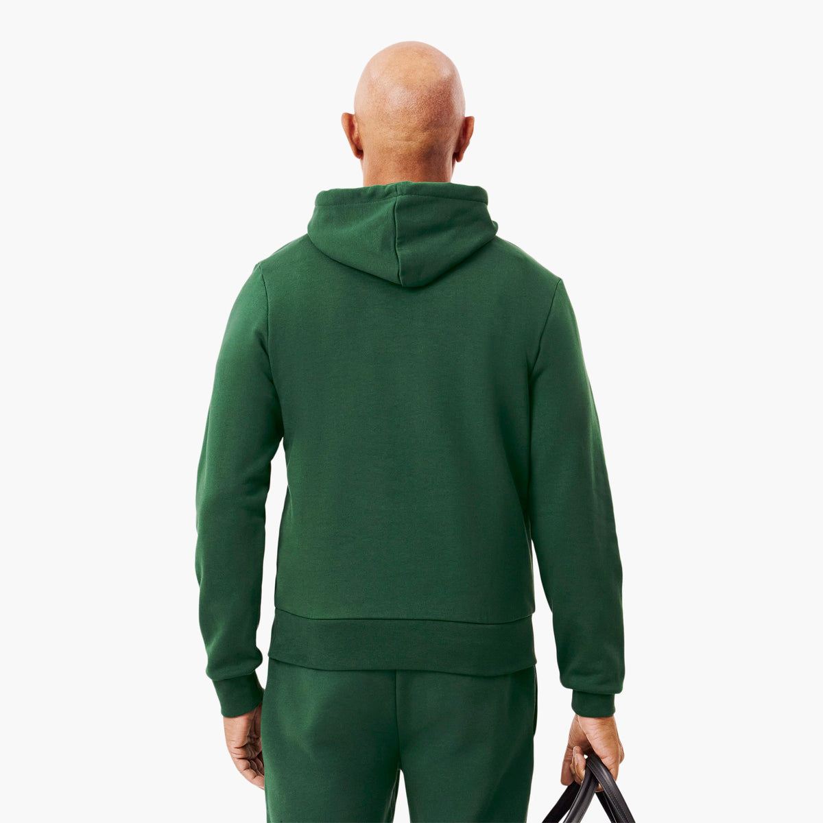 Lacoste Felpa Uomo Misto Cotone Verde Scuro