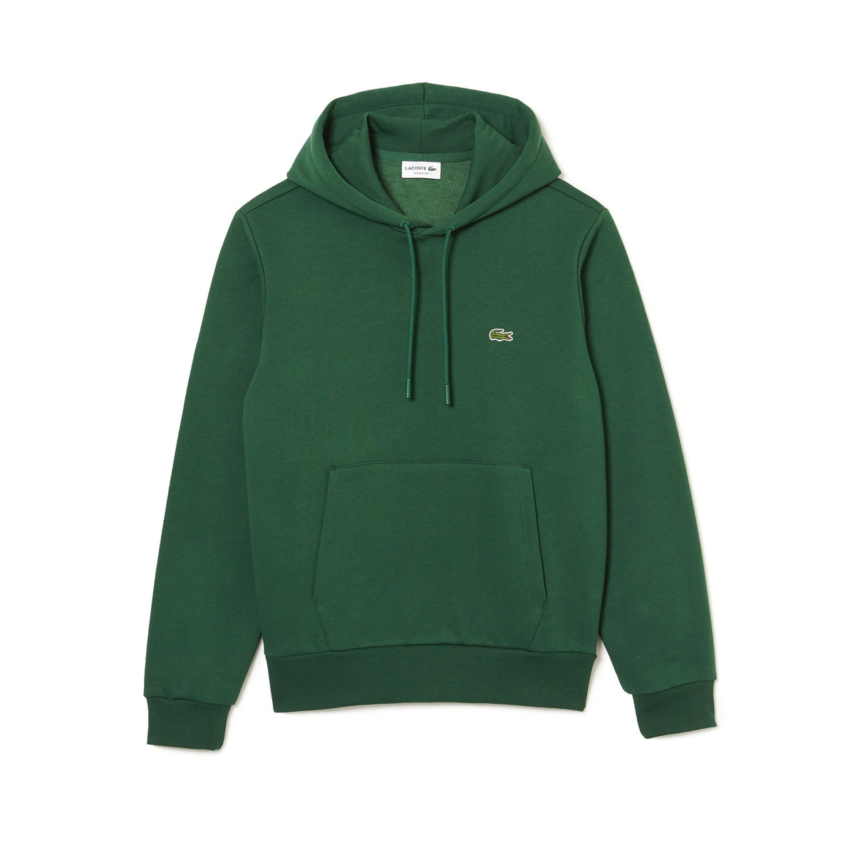 Lacoste Felpa Uomo Misto Cotone Verde Scuro