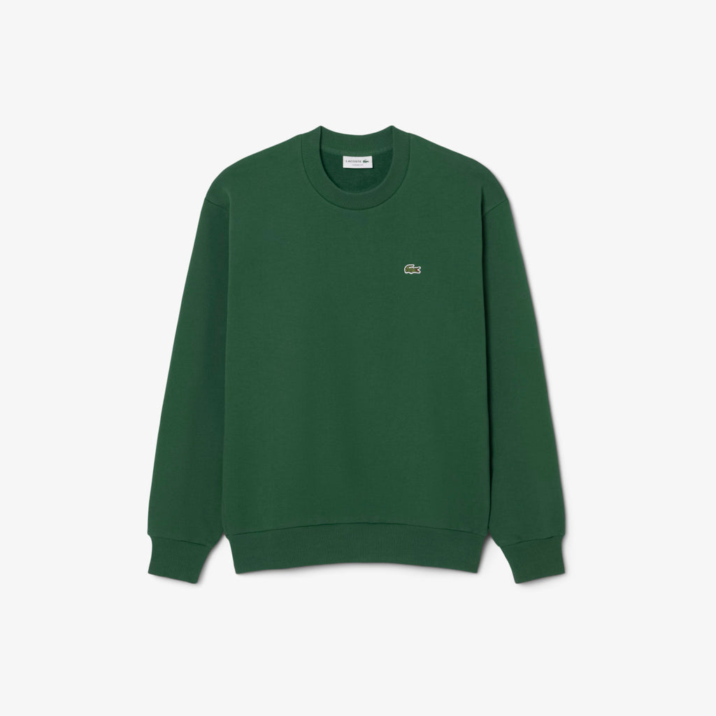 Lacoste Felpa Uomo Misto Cotone Verde Scuro