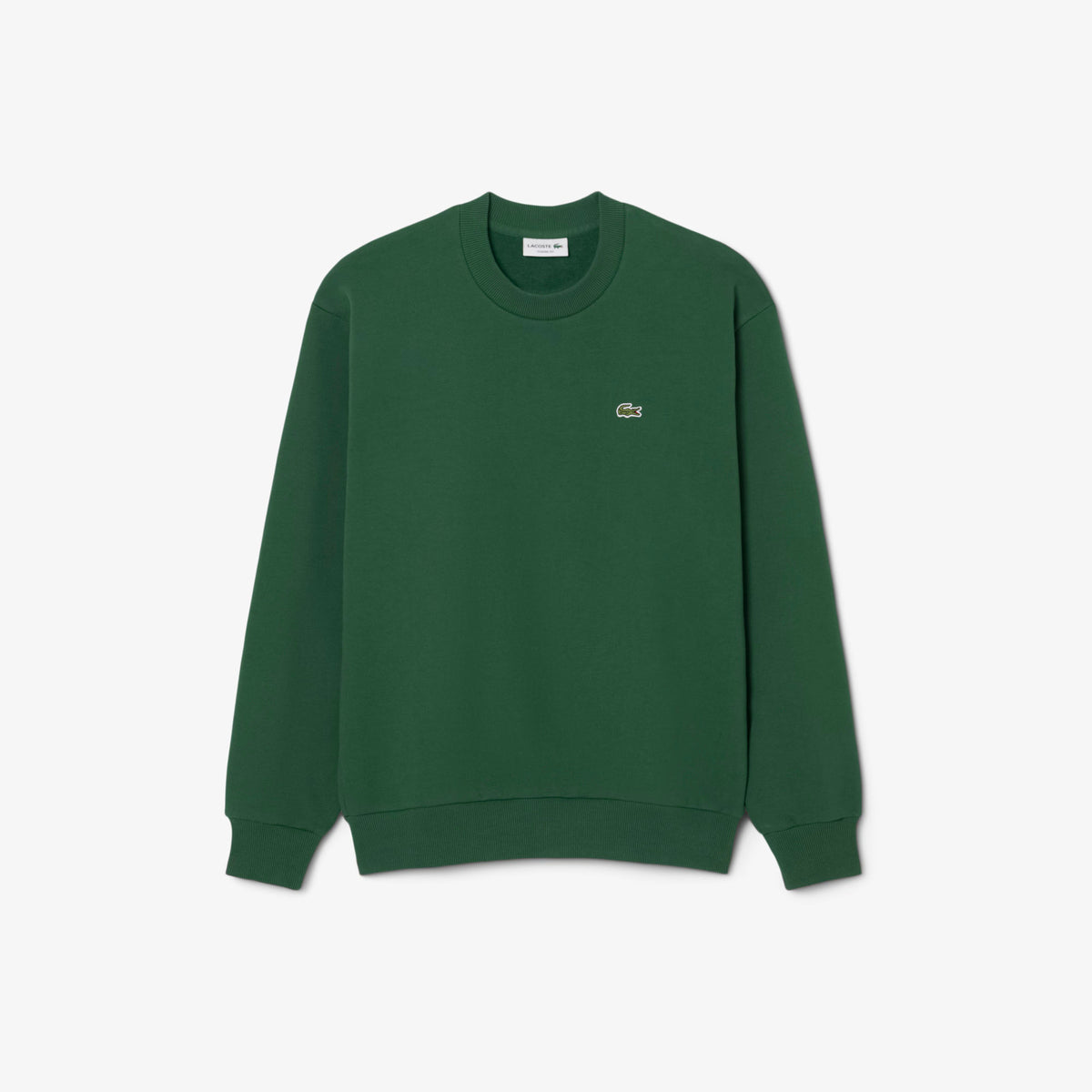 Lacoste Felpa Uomo Misto Cotone Verde Scuro