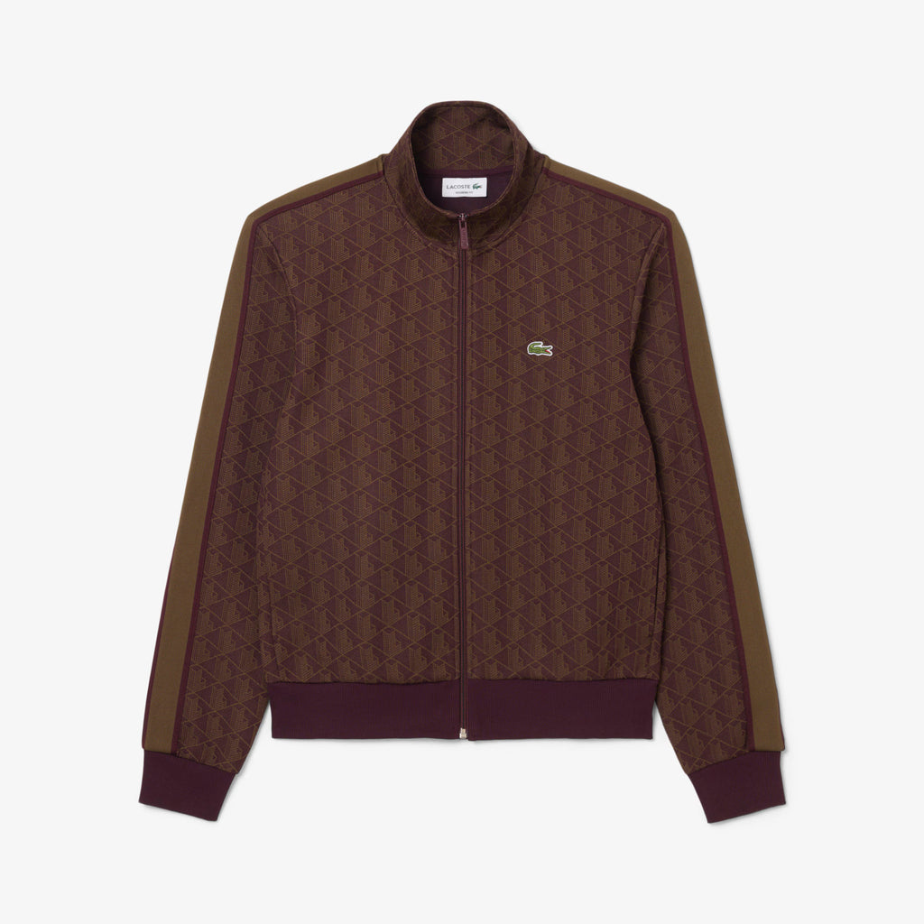 Lacoste Felpa Uomo Paris Misto Cotone Marrone Scuro