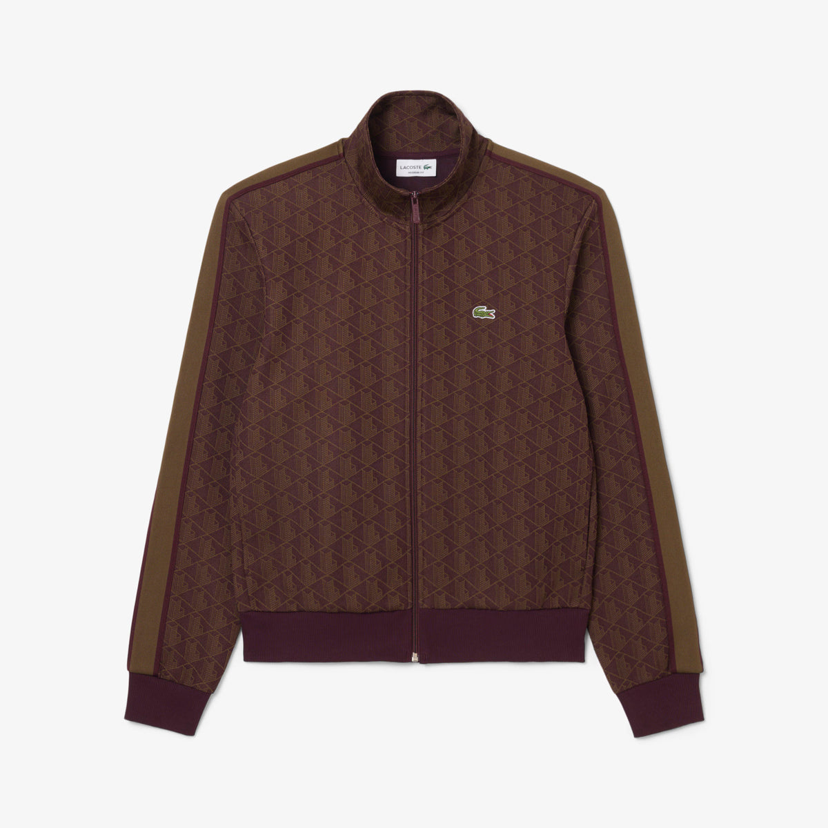 Lacoste Felpa Uomo Paris Misto Cotone Marrone Scuro
