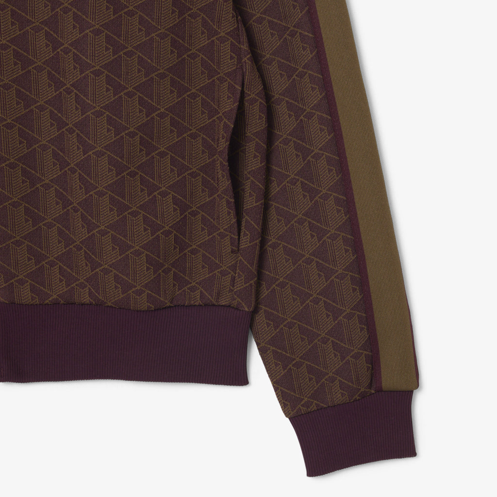 Lacoste Felpa Uomo Paris Misto Cotone Marrone Scuro