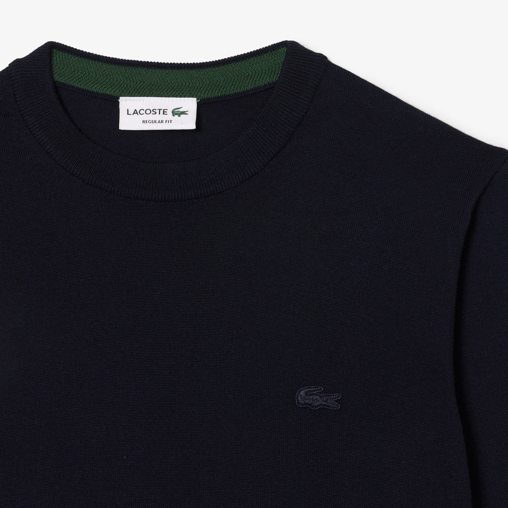 Lacoste Maglia Uomo Lana Merino Blu Scuro