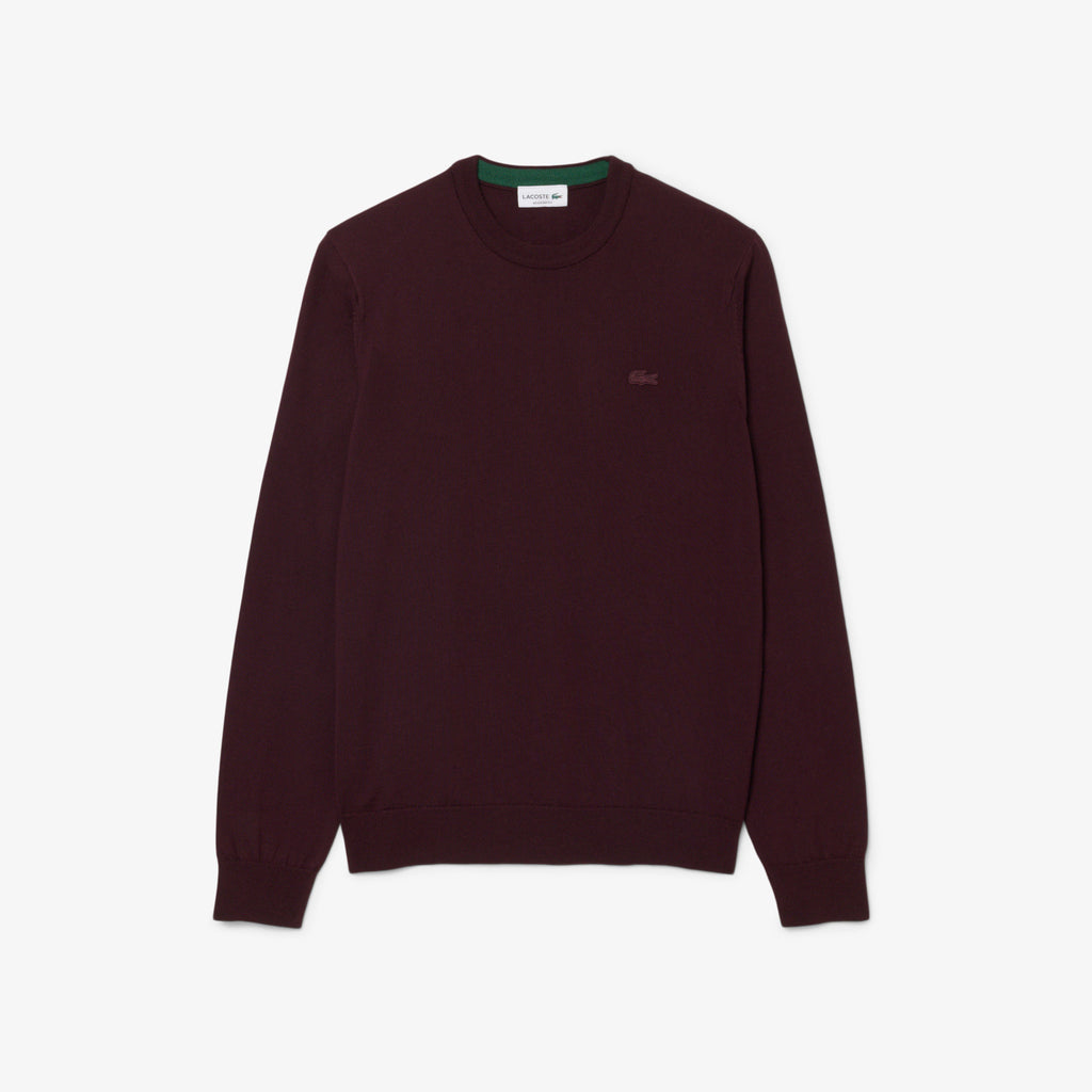 Lacoste Maglia Uomo Lana Merino Bordeaux