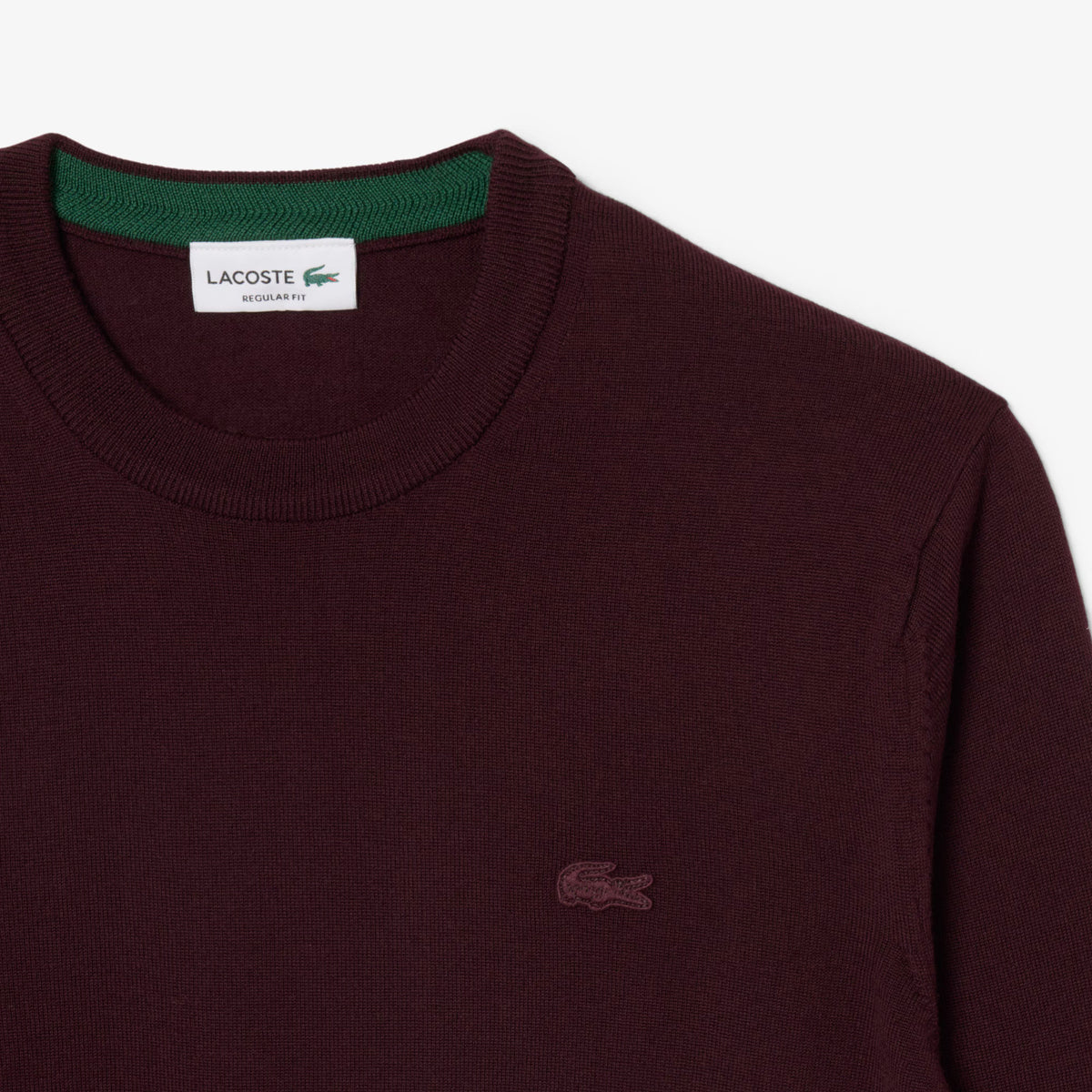 Lacoste Maglia Uomo Lana Merino Bordeaux