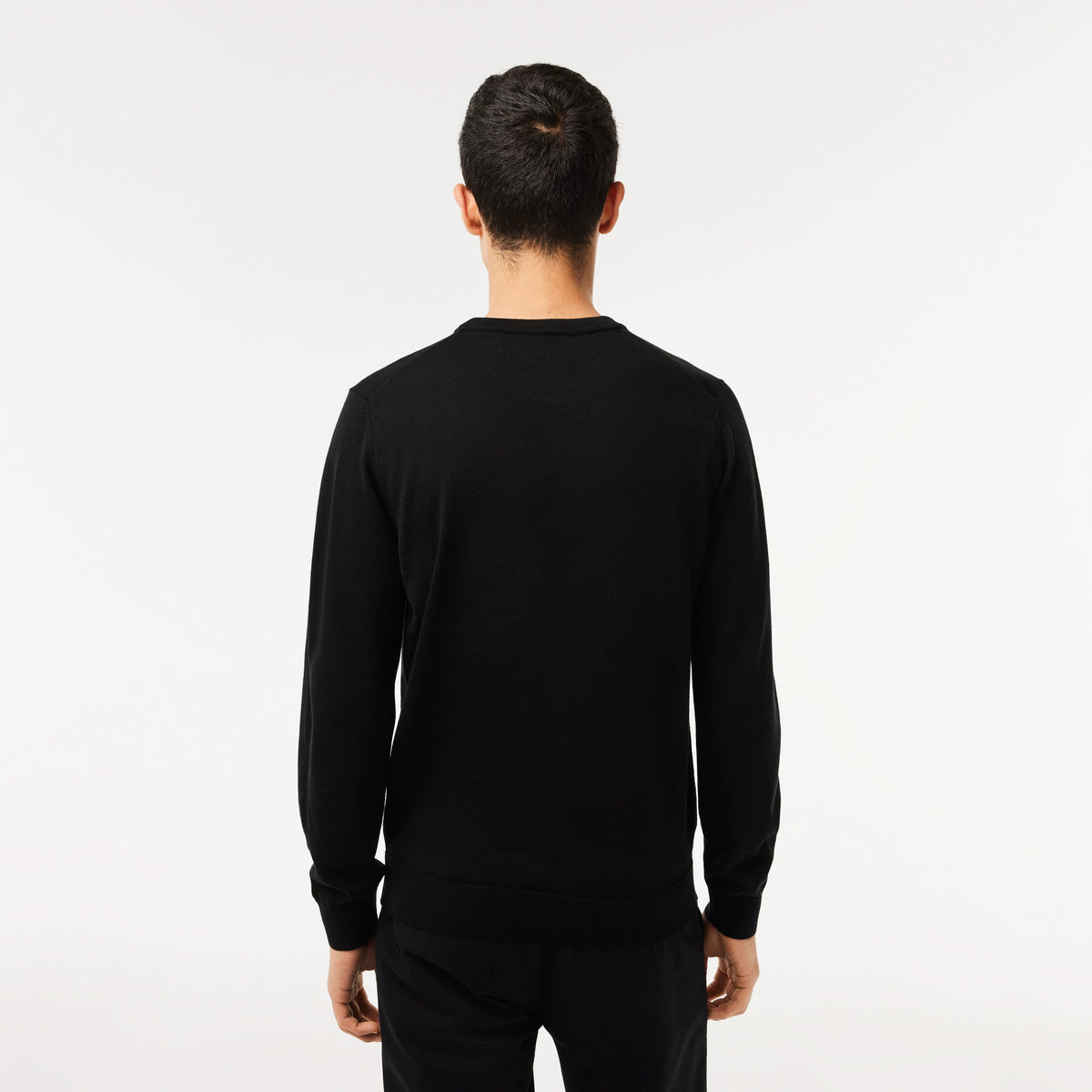 Lacoste Maglia Uomo Lana Merino Nero