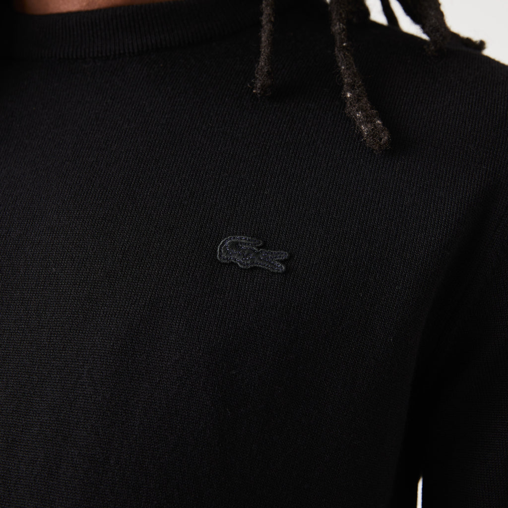 Lacoste Maglia Uomo Lana Merino Nero