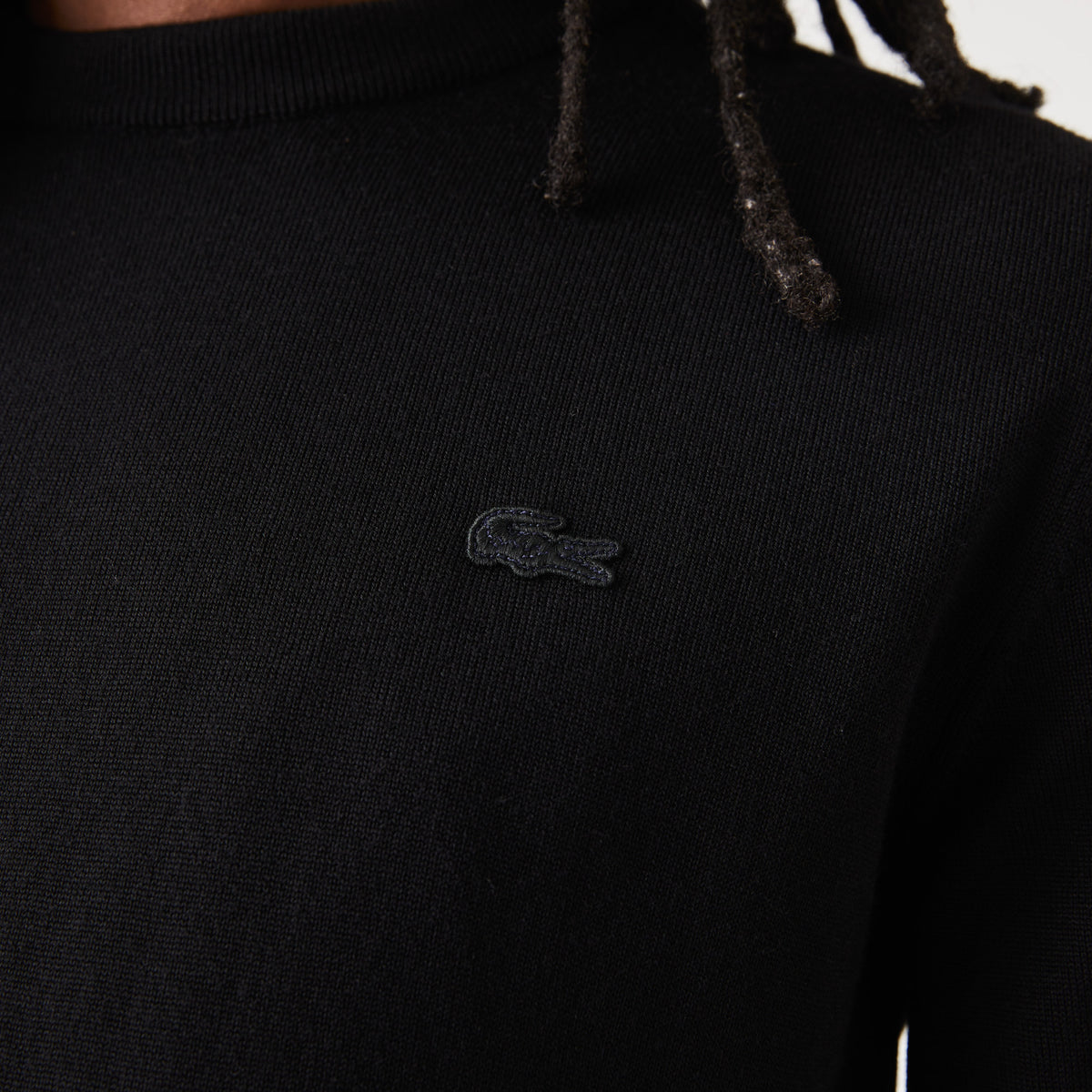 Lacoste Maglia Uomo Lana Merino Nero