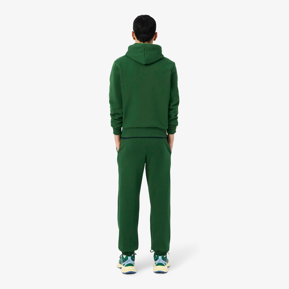 Lacoste Pantalone Tuta Uomo Misto Cotone Verde Scuro