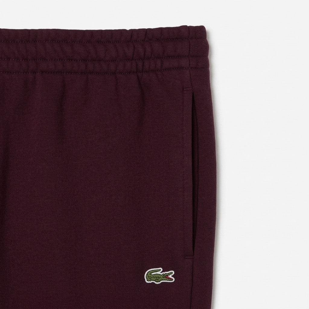 Lacoste Pantaloni In Felpa Uomo Misto Cotone Bordeaux