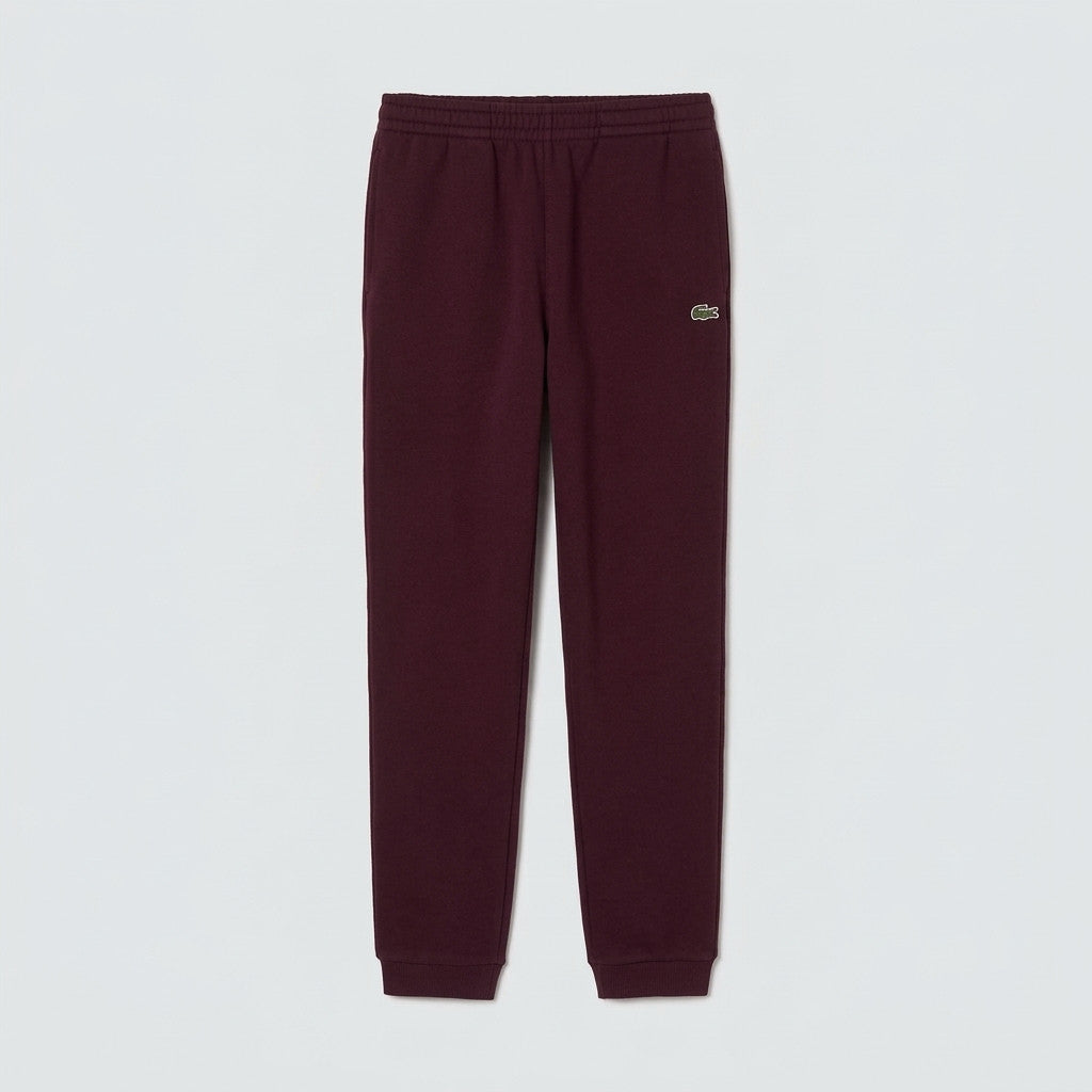 Lacoste Pantaloni In Felpa Uomo Misto Cotone Bordeaux
