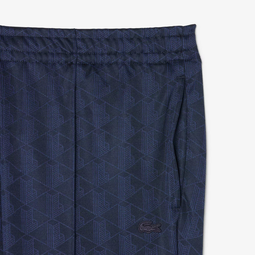 Lacoste Pantaloni Uomo Jacquard Blu Scuro