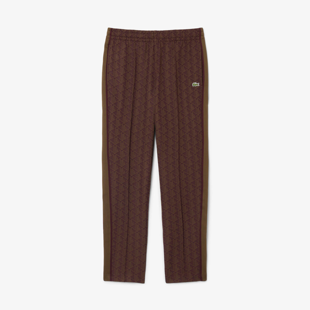 Lacoste Pantaloni Uomo Paris Misto Cotone Marrone Scuro