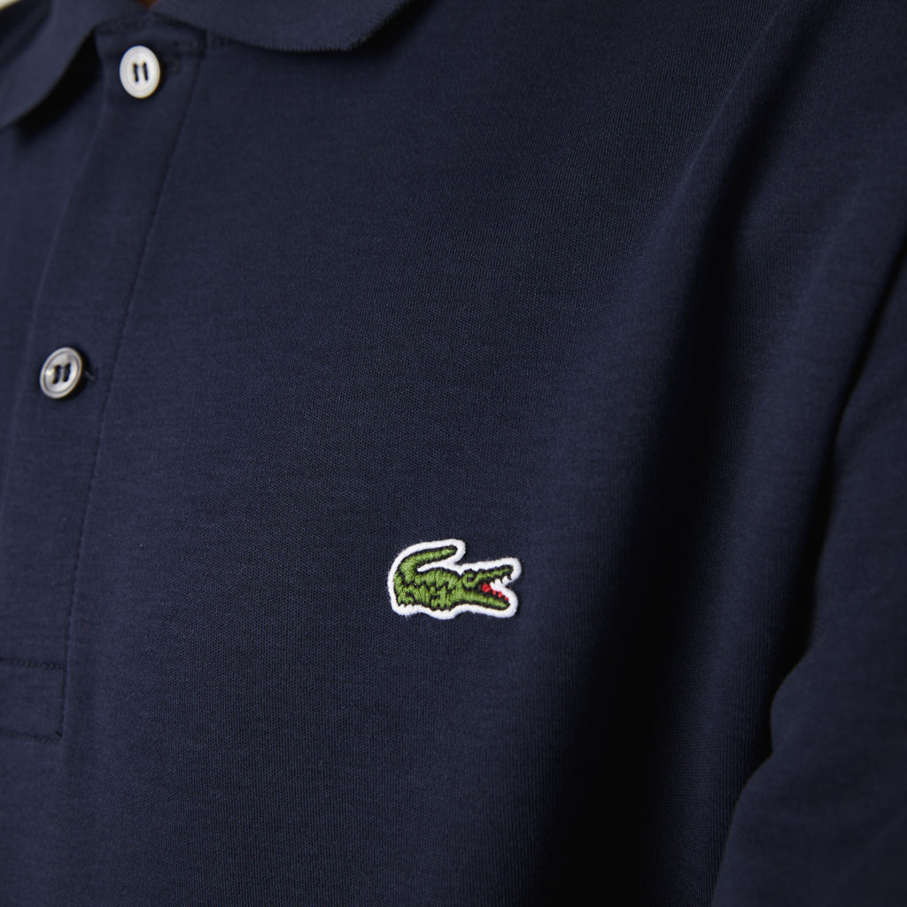 Lacoste Polo Uomo In Cotone Pima Blu Scuro