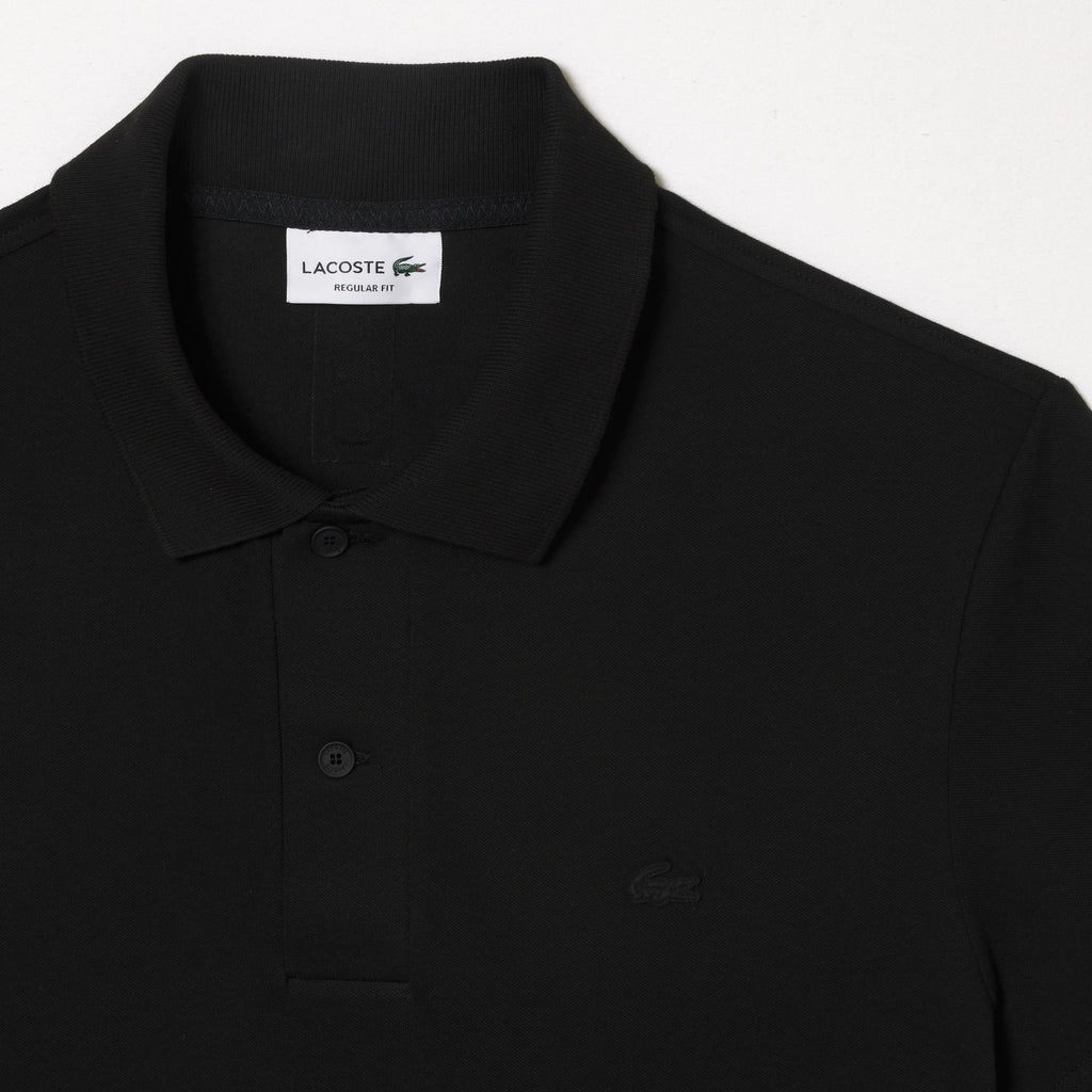Lacoste Polo Uomo Movement Regular Stretch Nero