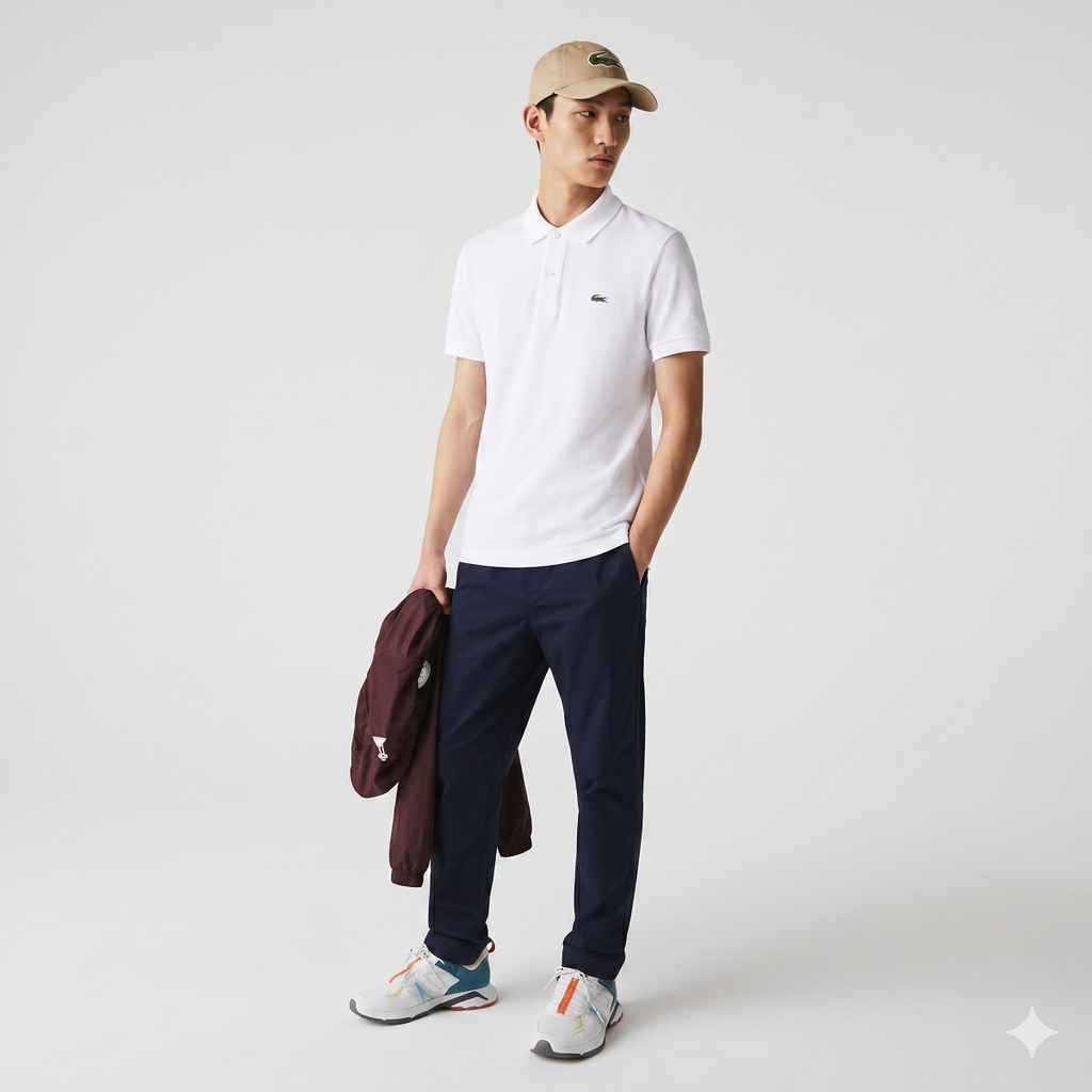 Lacoste Polo Uomo Slim Fit Bianco