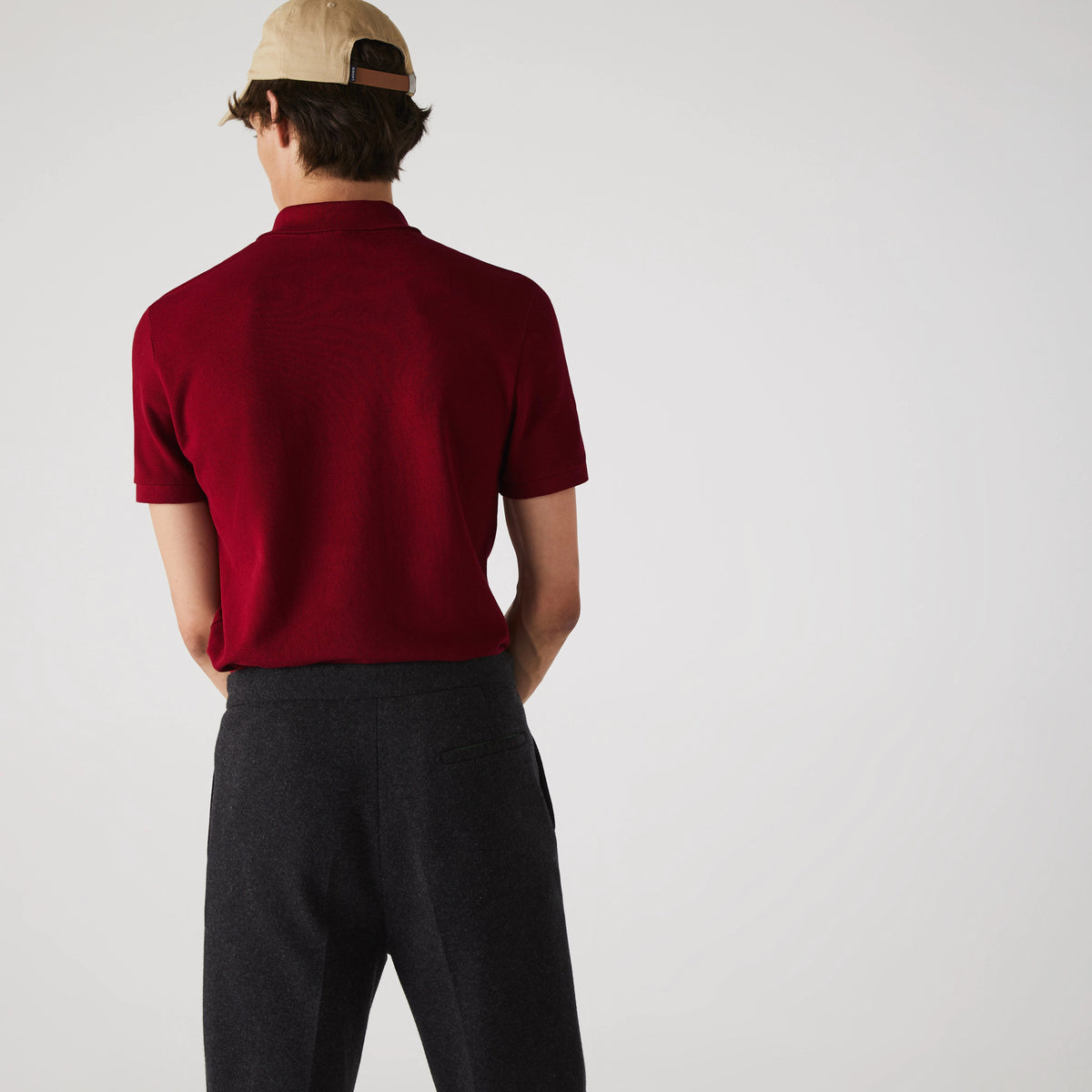 Lacoste Polo Uomo Slim Fit Bordeaux
