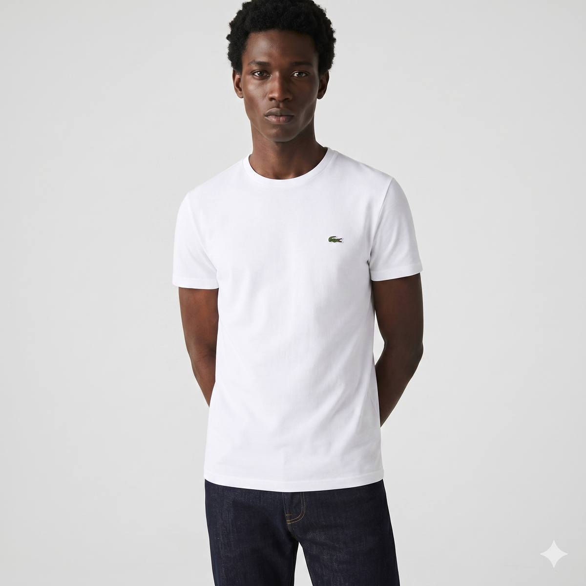 Lacoste T-Shirt Cotone Pima Bianco