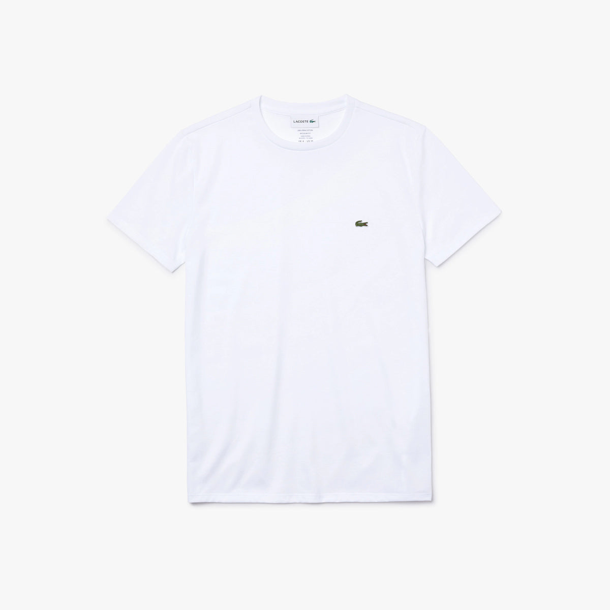 Lacoste T-Shirt Cotone Pima Bianco