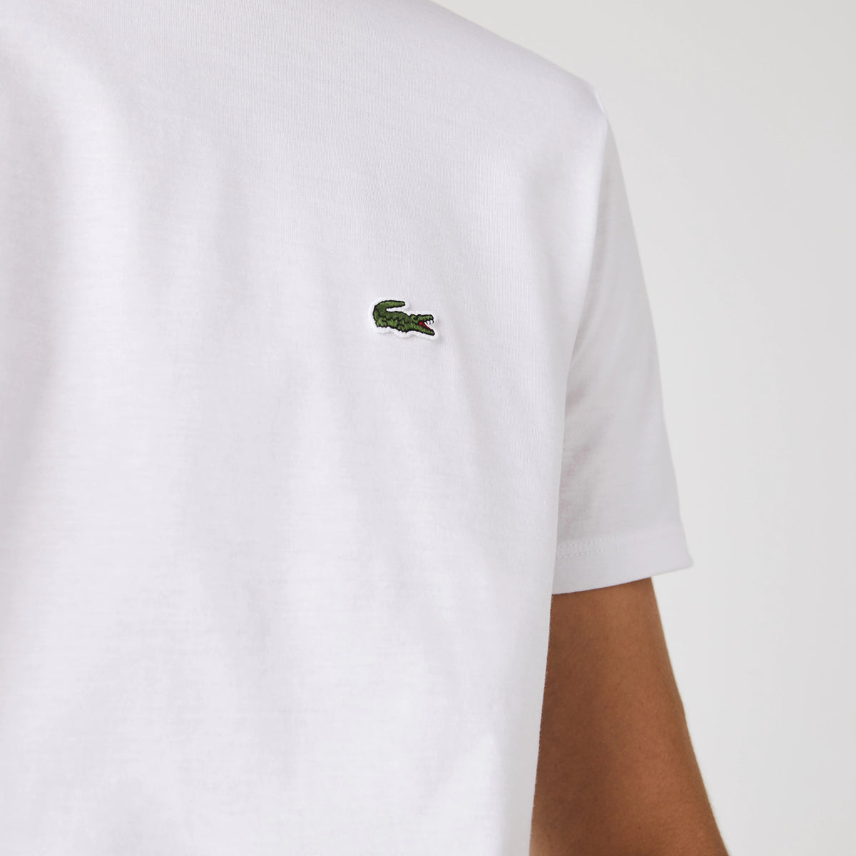 Lacoste T-Shirt Cotone Pima Bianco