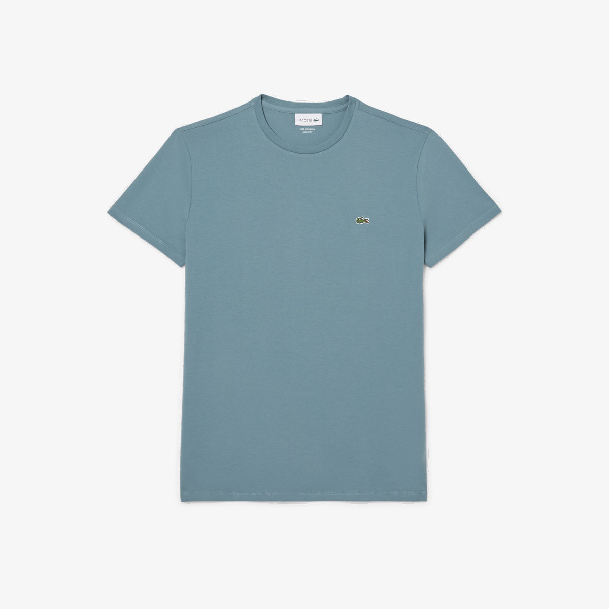 Lacoste T-Shirt Cotone Pima Blu Grigio