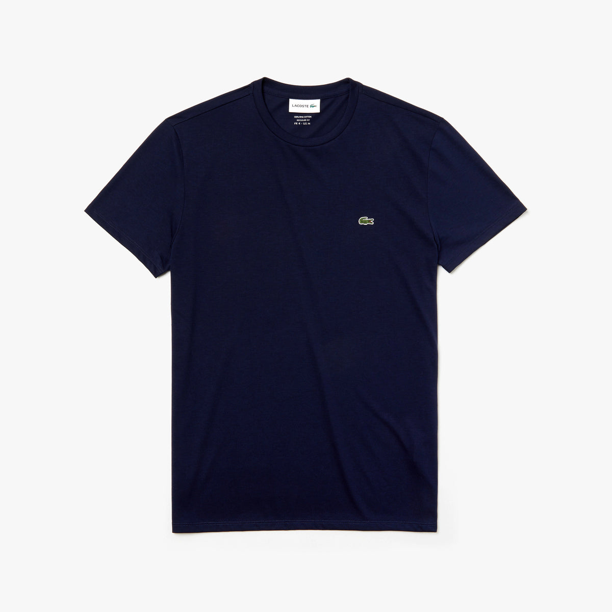 Lacoste T-Shirt Cotone Pima Blu Scuro