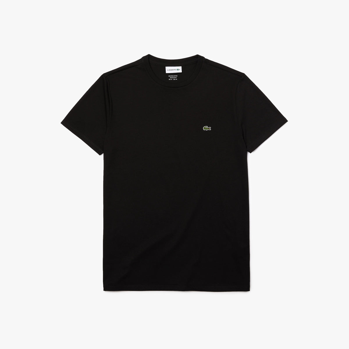 Lacoste T-Shirt Cotone Pima Nero