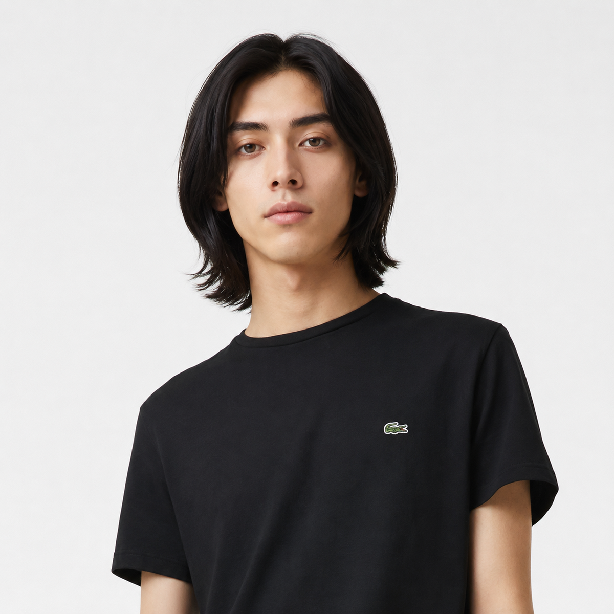 Lacoste T-Shirt Cotone Pima Nero
