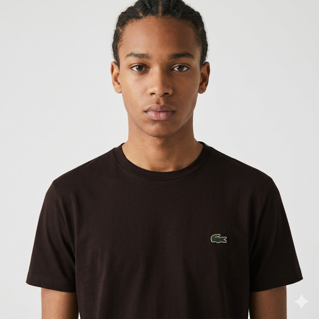 Lacoste T-Shirt Cotone Pima Testa Di Moro