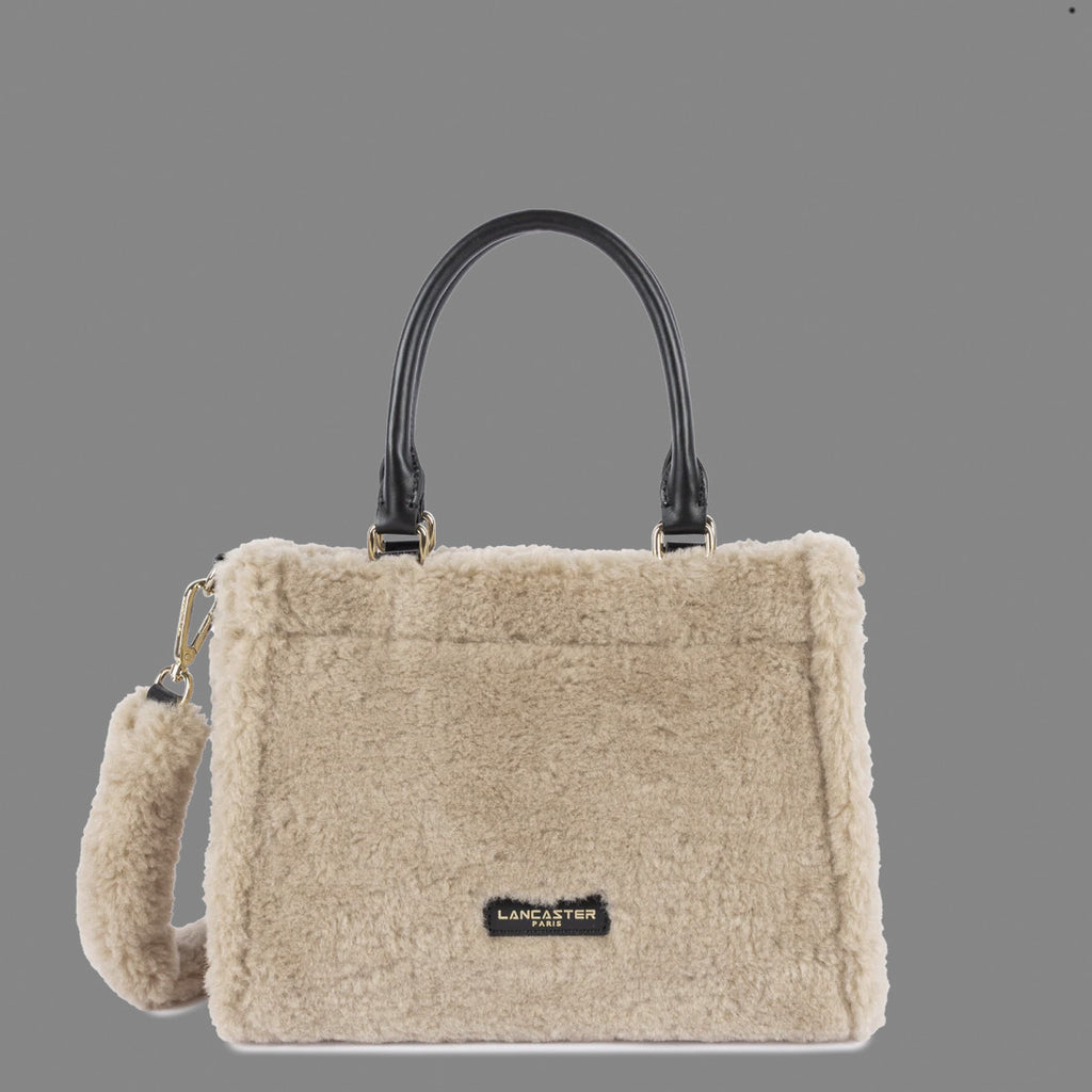 Lancaster Paris Borsa A Mano Donna Eco Fur Avorio