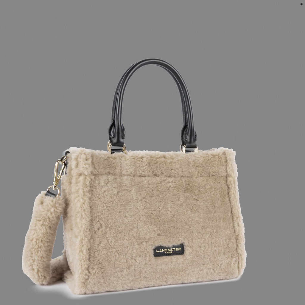 Lancaster Paris Borsa A Mano Donna Eco Fur Avorio