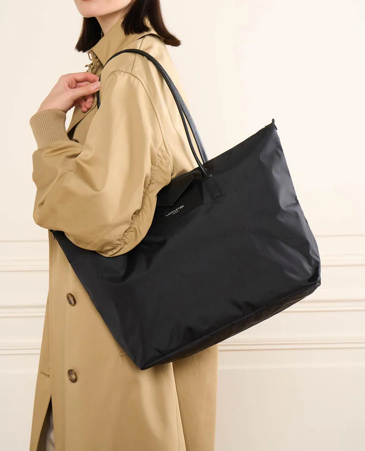 Lancaster Paris Borsa A Spalla Donna Nylon Nero