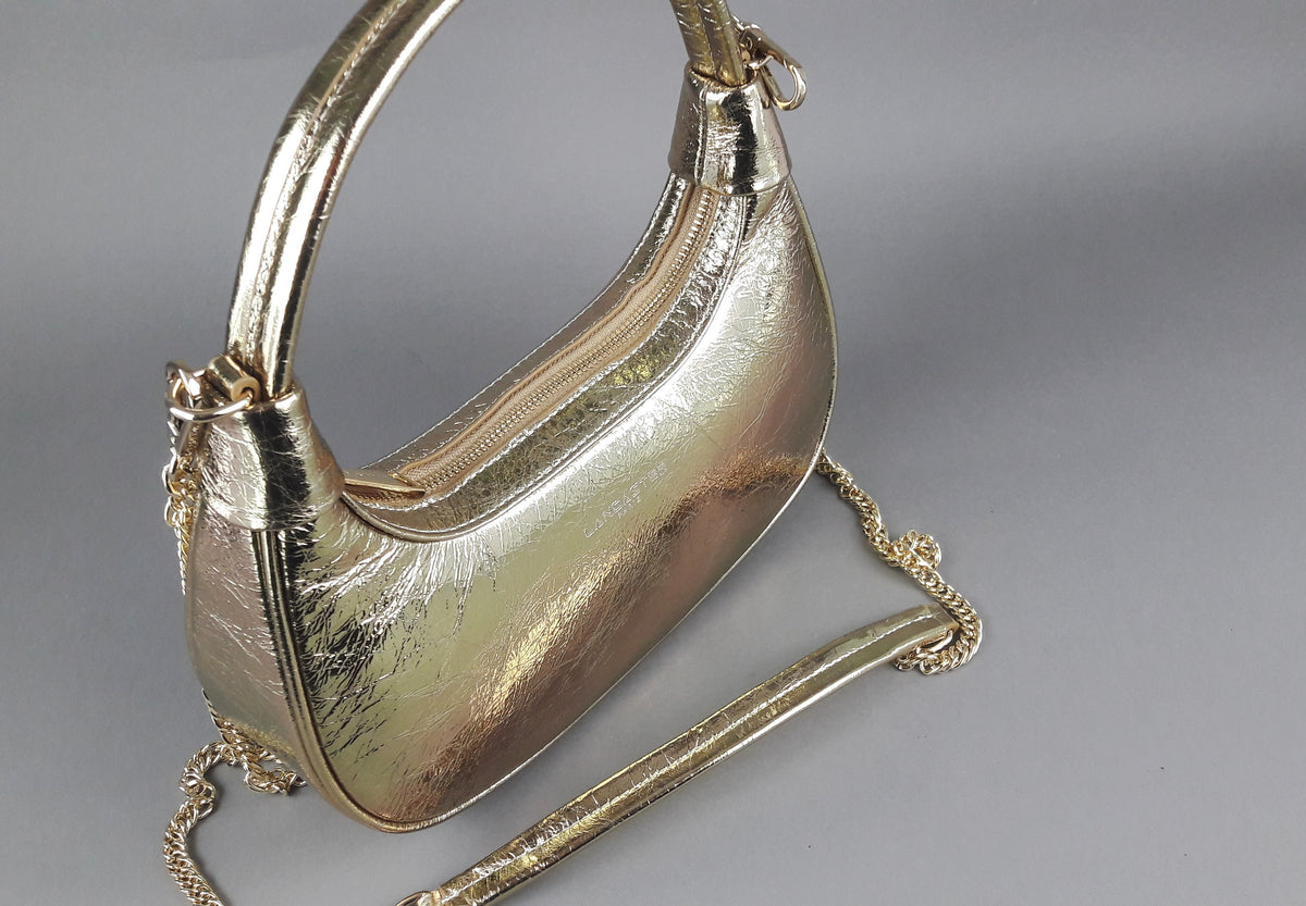 Lancaster Paris Borsa Spalla Piccola Pelle Metal