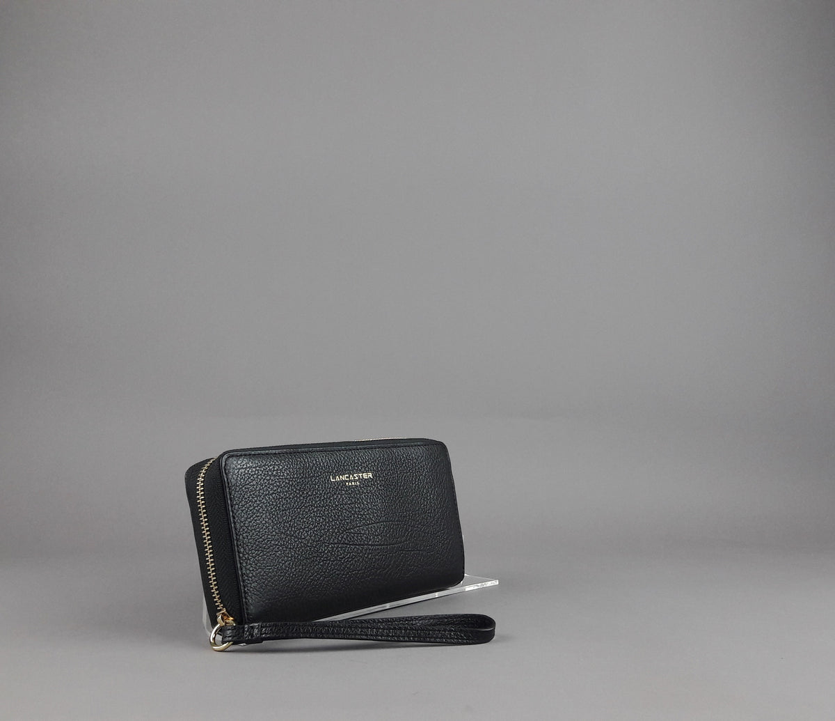 Lancaster Paris Portafogli Donna Pelle Martellata Nero