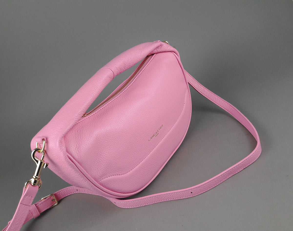 Lancaster Paris Borsa Mano Donna Pelle Martellata Rosa
