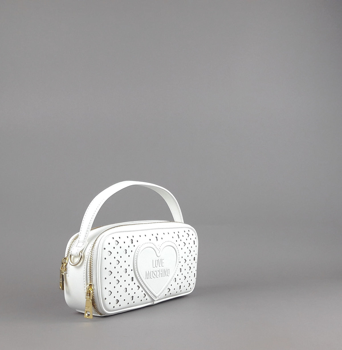 Love Moschino Borsa A Mano Donna Pu Bianco