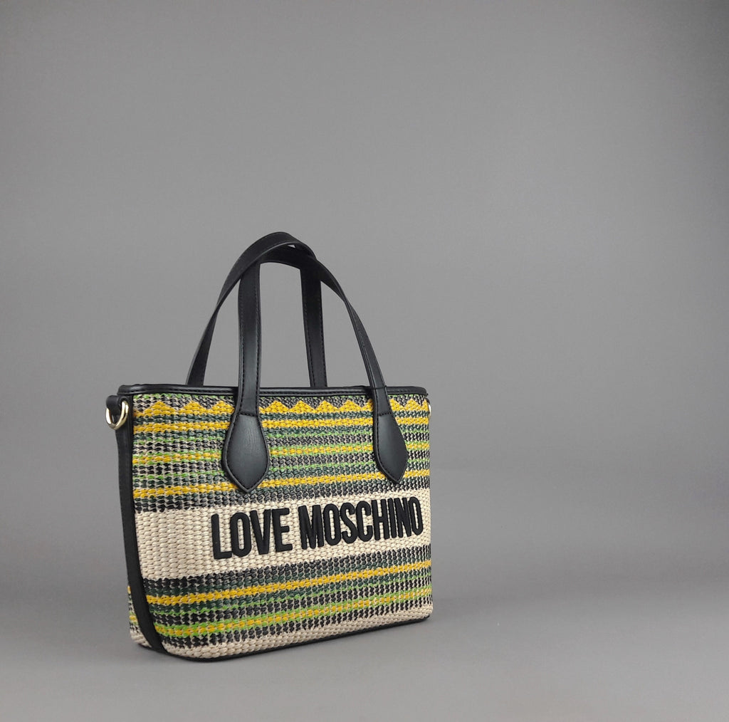 Love Moschino Borsa A Mano Donna Pu Nero Multi