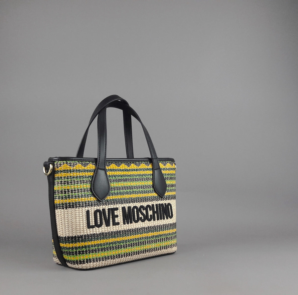 Love Moschino Borsa A Mano Donna Pu Nero Multi